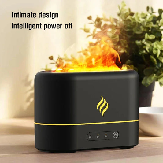 Humidificador Volcánico Pro — Efecto Fuego Real con 7 Colores que Purifica tu Aire