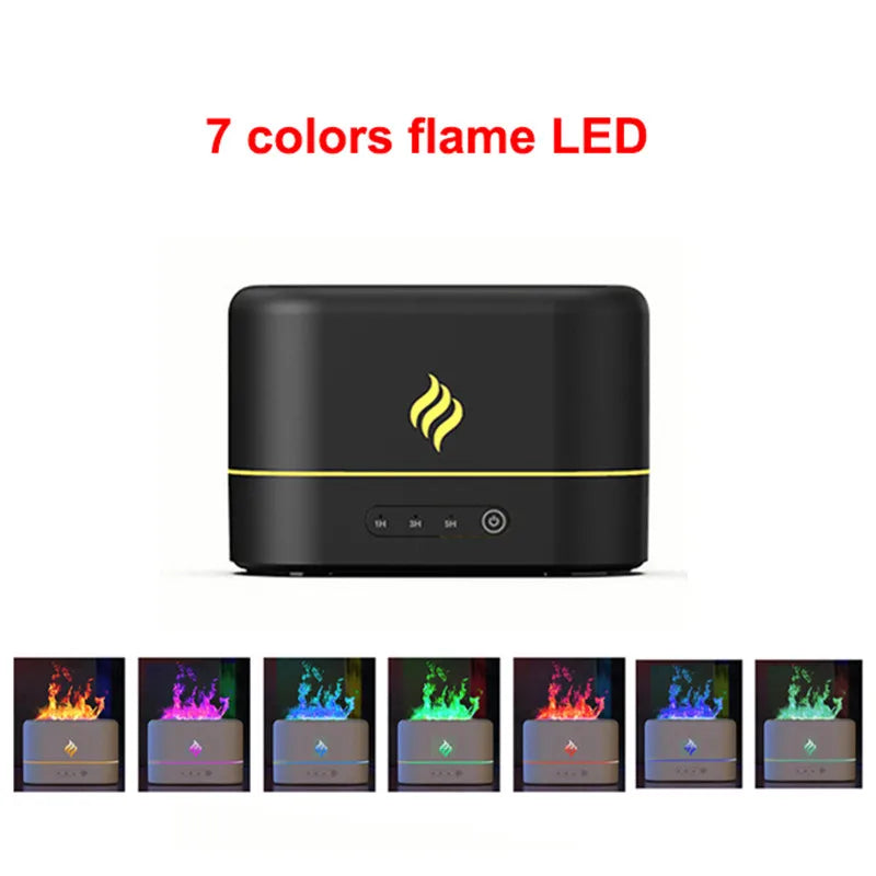 Humidificador Volcánico Pro — Efecto Fuego Real con 7 Colores que Purifica tu Aire
