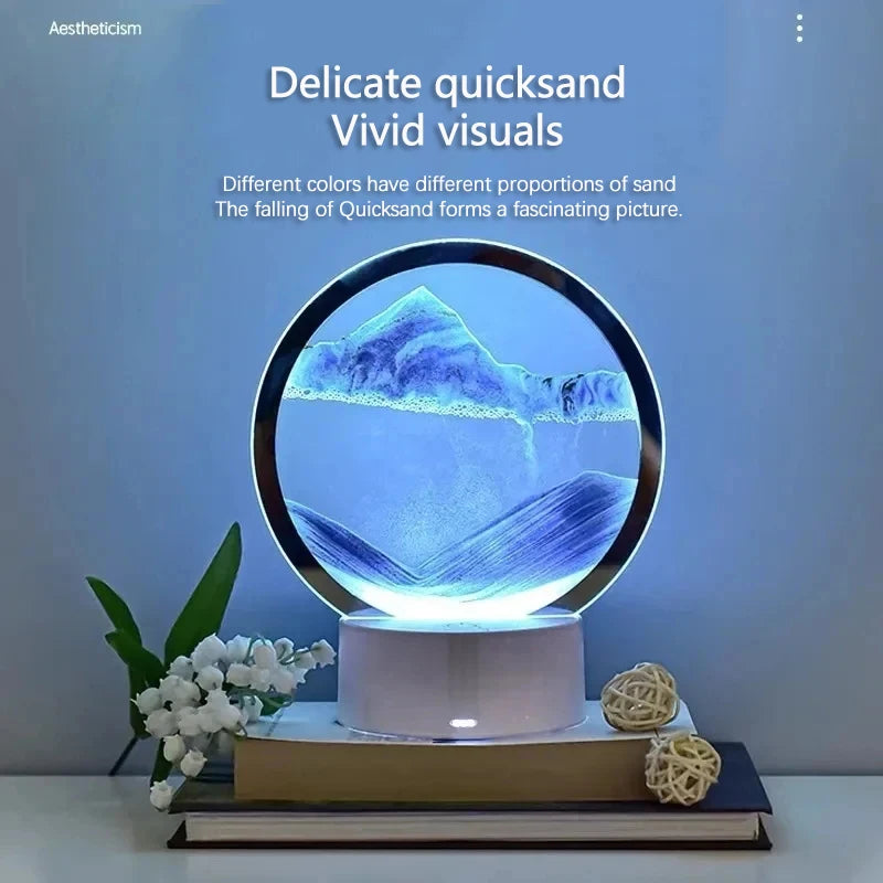 Lámpara Sandscape 3D — Arte en Arena RGB que Relaja y Transforma tu Espacio