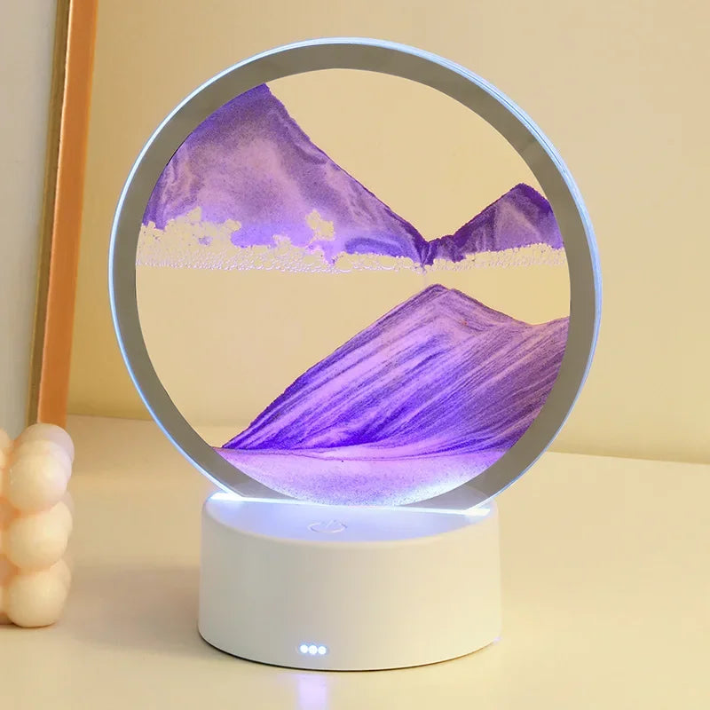 Lámpara Sandscape 3D — Arte en Arena RGB que Relaja y Transforma tu Espacio