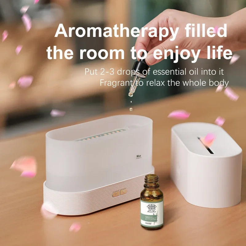 Humidificador Volcánico Pro — Efecto Fuego Real con 7 Colores que Purifica tu Aire