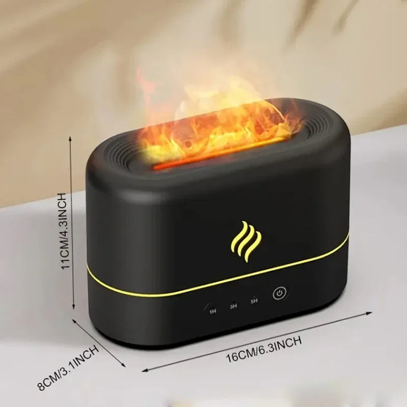 Humidificador Volcánico Pro — Efecto Fuego Real con 7 Colores que Purifica tu Aire