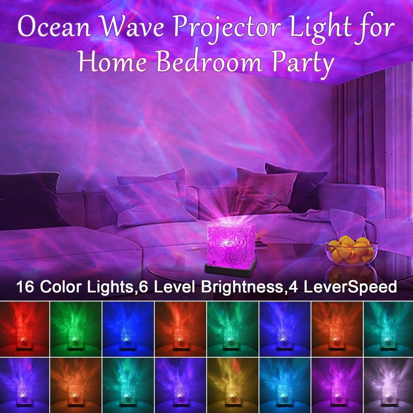 Lámpara OceanWave 3D — Lleva el Océano y las Auroras a tu Habitación