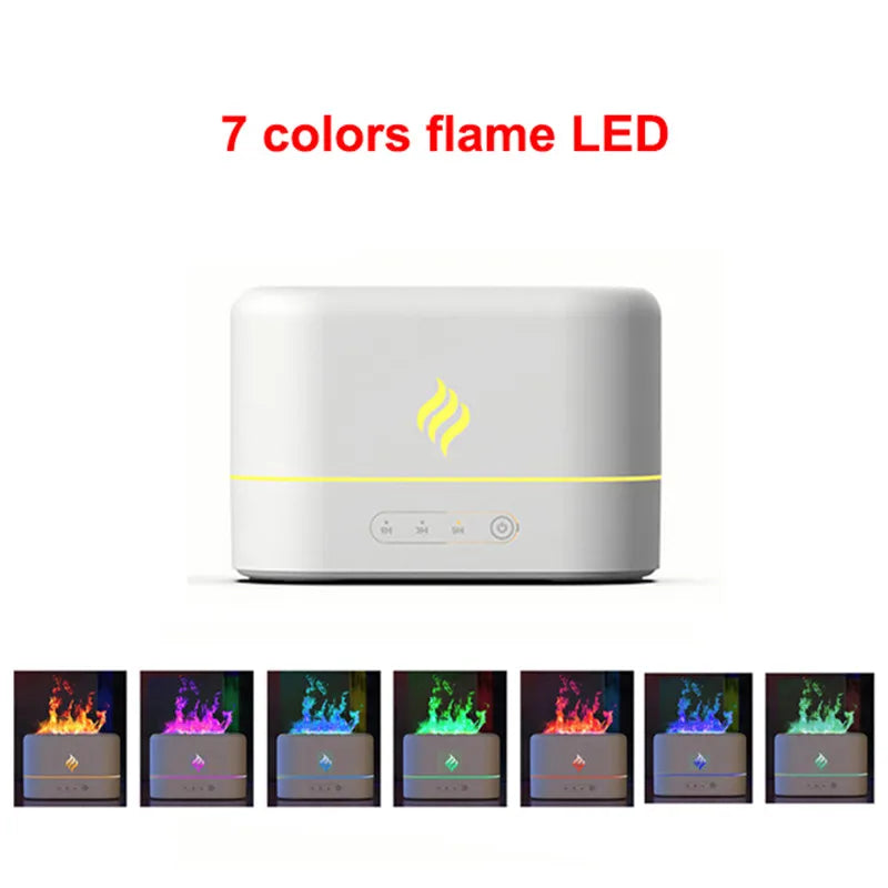 Humidificador Volcánico Pro — Efecto Fuego Real con 7 Colores que Purifica tu Aire