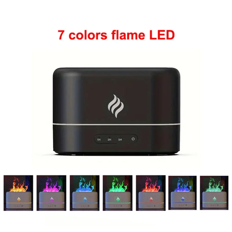 Humidificador Volcánico Pro — Efecto Fuego Real con 7 Colores que Purifica tu Aire